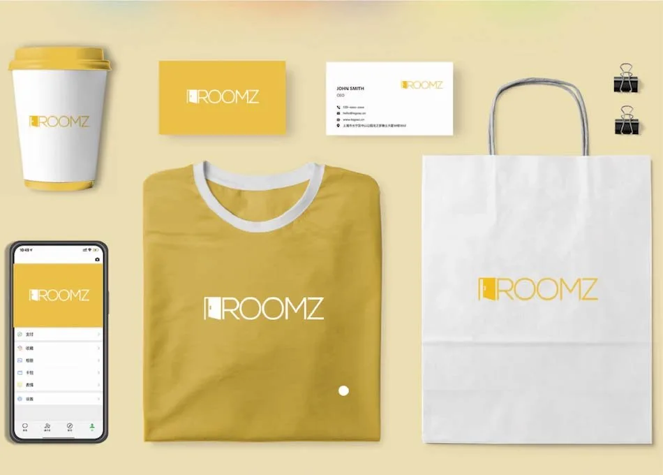 Roomz Comprehensive Logo Rebranding with AI Logo Maker
